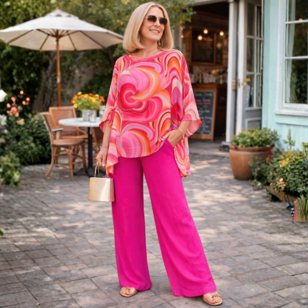 Sophie | Stylish Women's Loungewear Set with Flowing Top and Relaxed Pants
