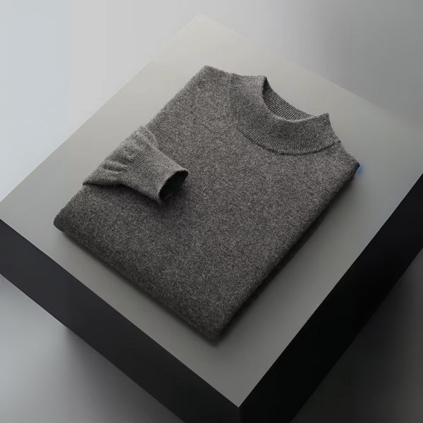 Liam | Modern Wool Mock Neck Sweater for Men - Lightweight & Stylish 14