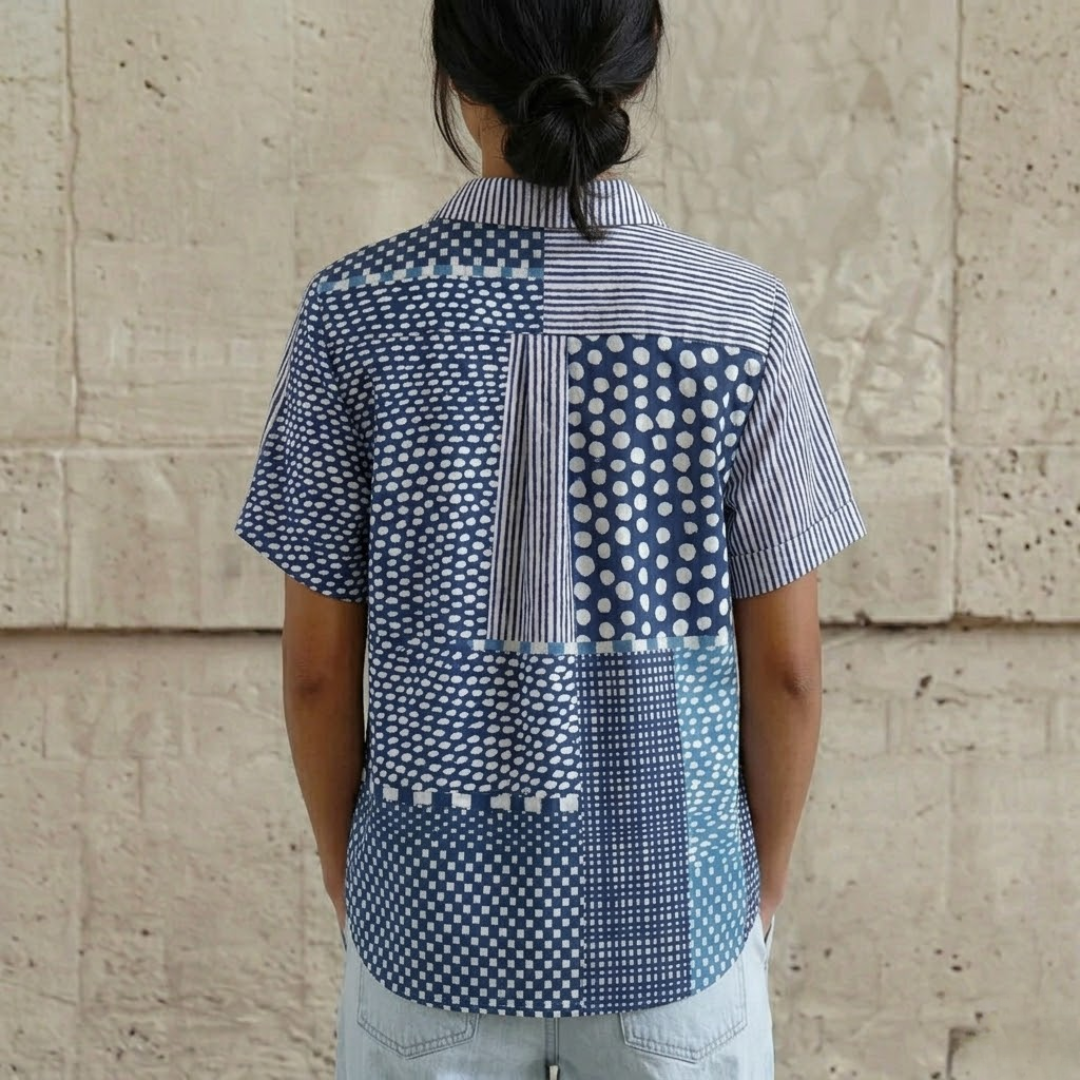 Diane | Trendy Women's Blouses with Stylish Patchwork