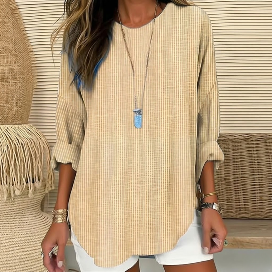 Angela | Effortless Striped Blouse for Women - Classic Everyday Style