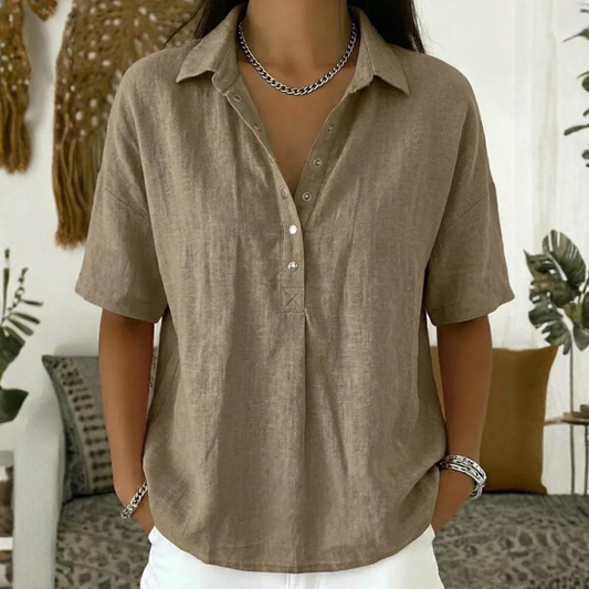 Jennifer | Stylish Blouse for Women with Elegant Collar and Button Details
