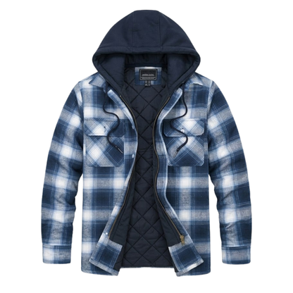 Edward | Stylish Checkered Zip-Up Jacket for Men’s Coats and Jackets