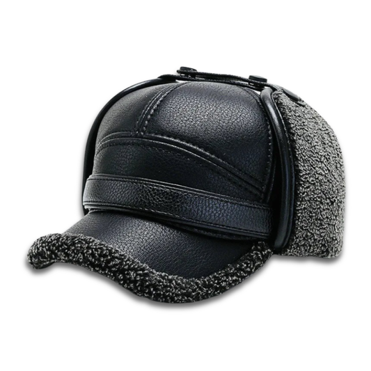 Liam | Stylish Padded Cap with Fold-Down Ear Flaps for Men