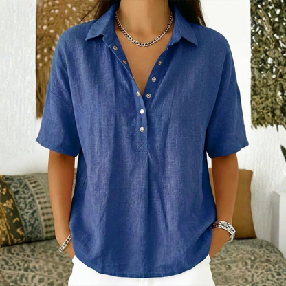 Jennifer | Stylish Blouse for Women with Elegant Collar and Button Details