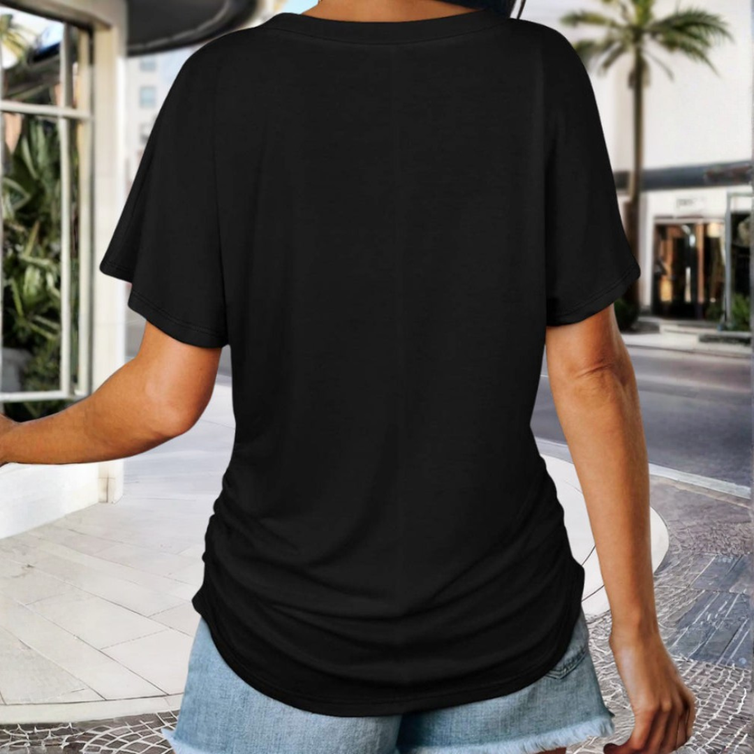 Amelia | Stylish Women's T-Shirt with V-Neck and Dolman Sleeves