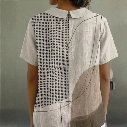 Sophie | Chic Abstract Dot Blouse for Women - Stylish Patterned Shirt
