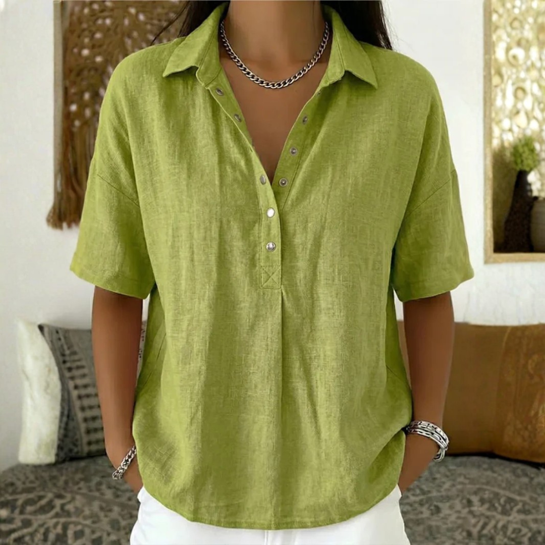 Jennifer | Stylish Blouse for Women with Elegant Collar and Button Details