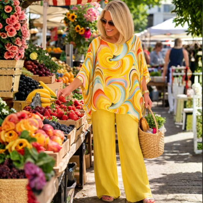 Sophie | Stylish Women's Loungewear Set with Flowing Top and Relaxed Pants