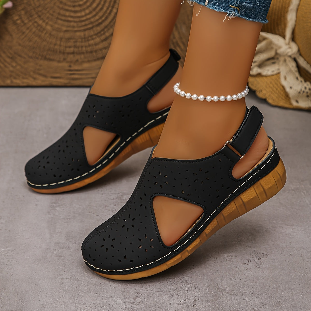 Ella | Stylish Wedge Sandals for Women with Orthopedic Support and Comfort 4