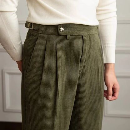Emma | Chic High-Waisted Women's Trousers with Vintage Pleats 0