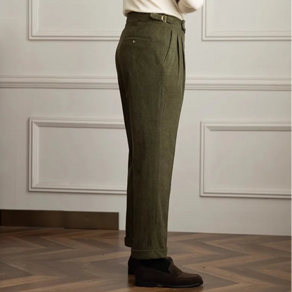 Emma | Chic High-Waisted Women's Trousers with Vintage Pleats 3