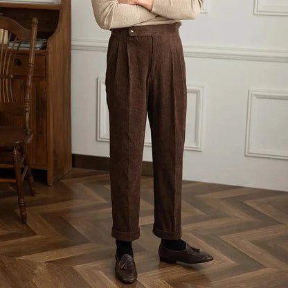 Emma | Chic High-Waisted Women's Trousers with Vintage Pleats 6