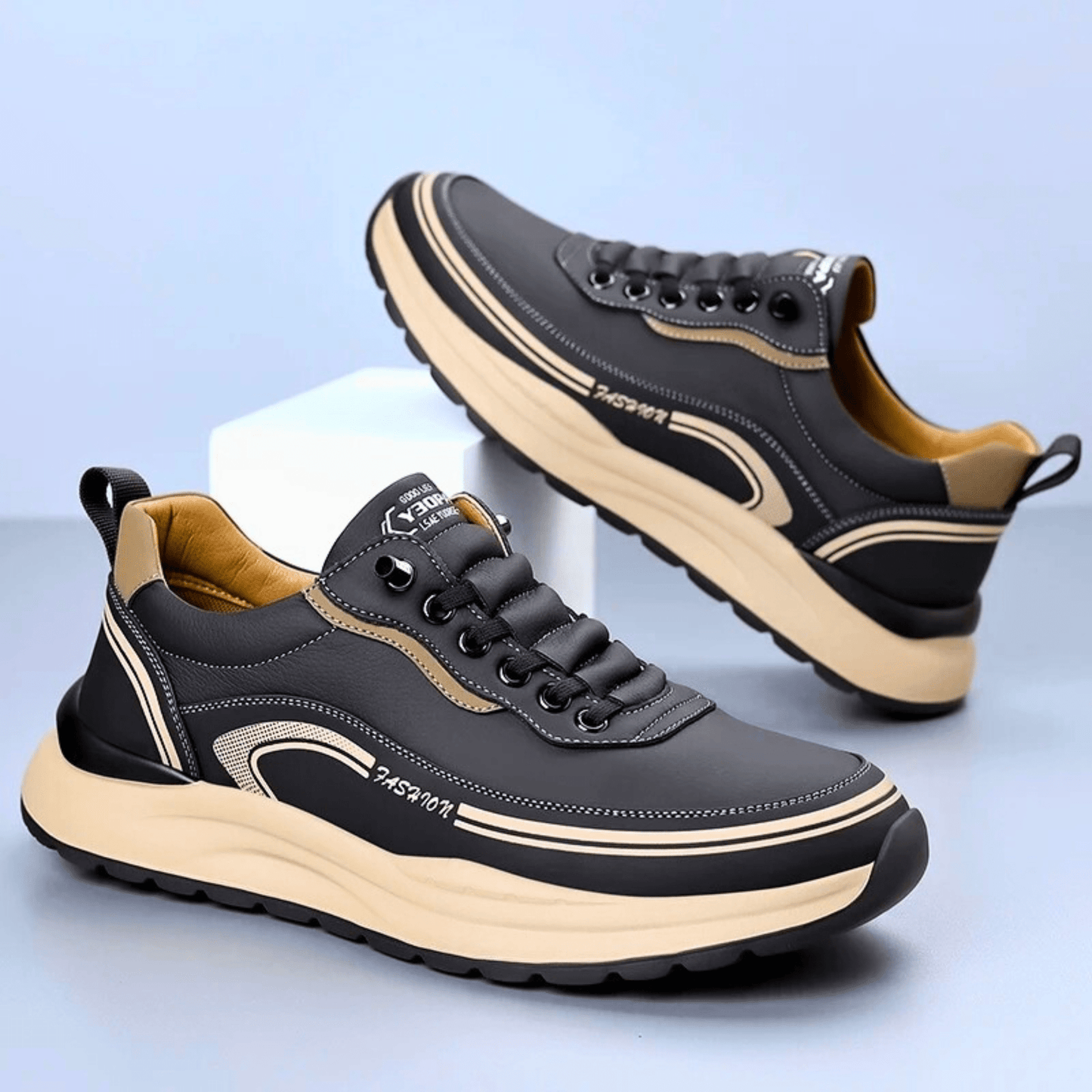Ethan | Modern Casual Sneakers for Men with Thick Sole and Antiskid Outsole 0