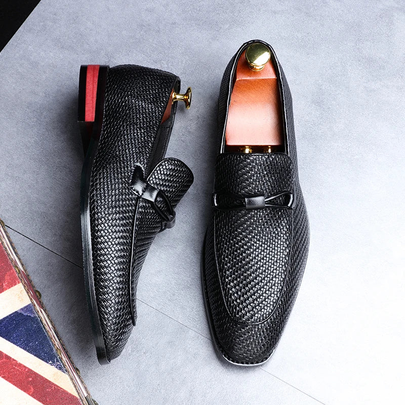 Ethan | Stylish Men's Loafers with Premium Leather and Textured Design 1
