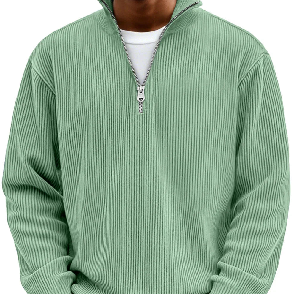 Ethan | Stylish Quarter Zip Sweater for Men - Cozy Half Zip Knit Design 2