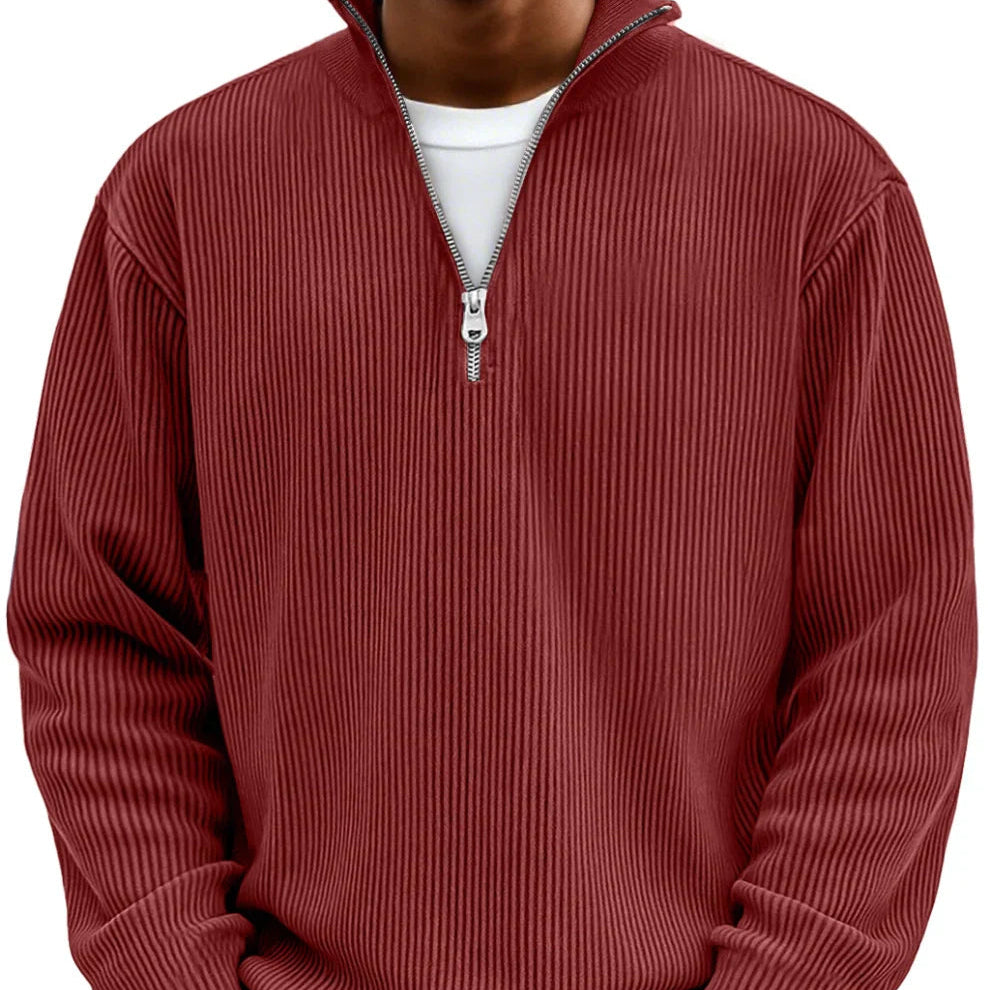 Ethan | Stylish Quarter Zip Sweater for Men - Cozy Half Zip Knit Design 9