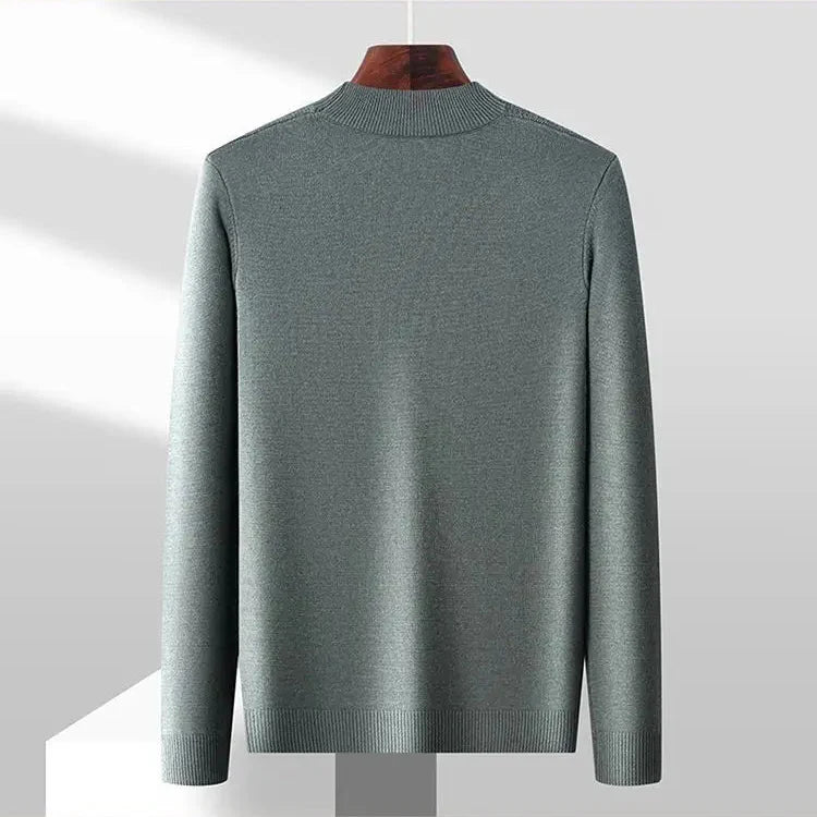 Ethan | Stylish Textured Mock Neck Sweater for Men, Perfect for Layering 6