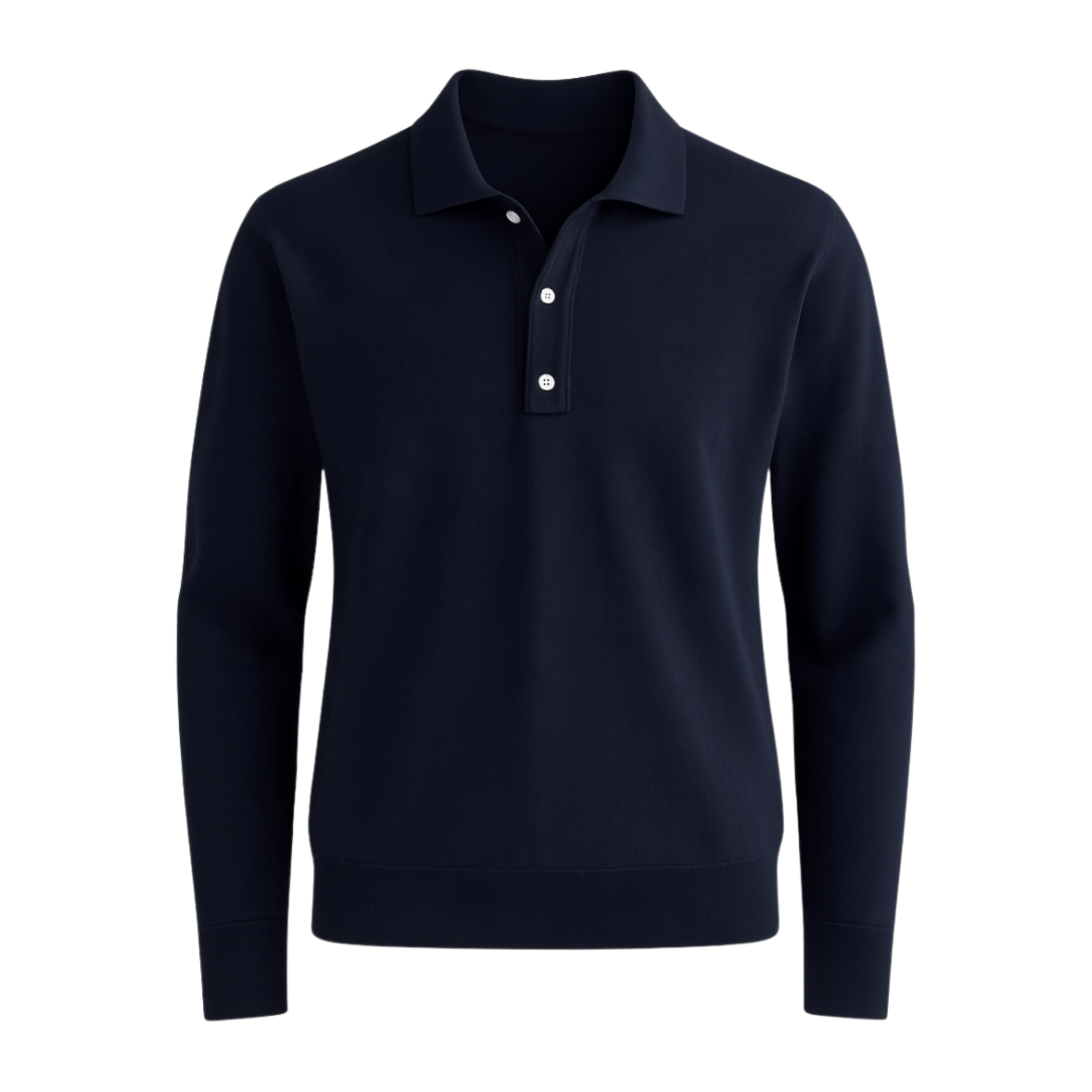 Levi | Stylish Half-Button Polo Shirt for Men