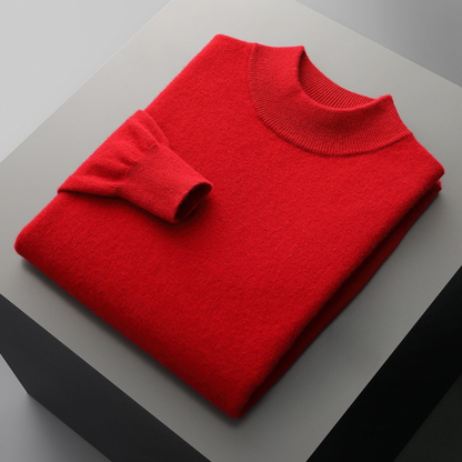William | Men’s Modern Mock Neck Sweater – Lightweight Stylish Pullover