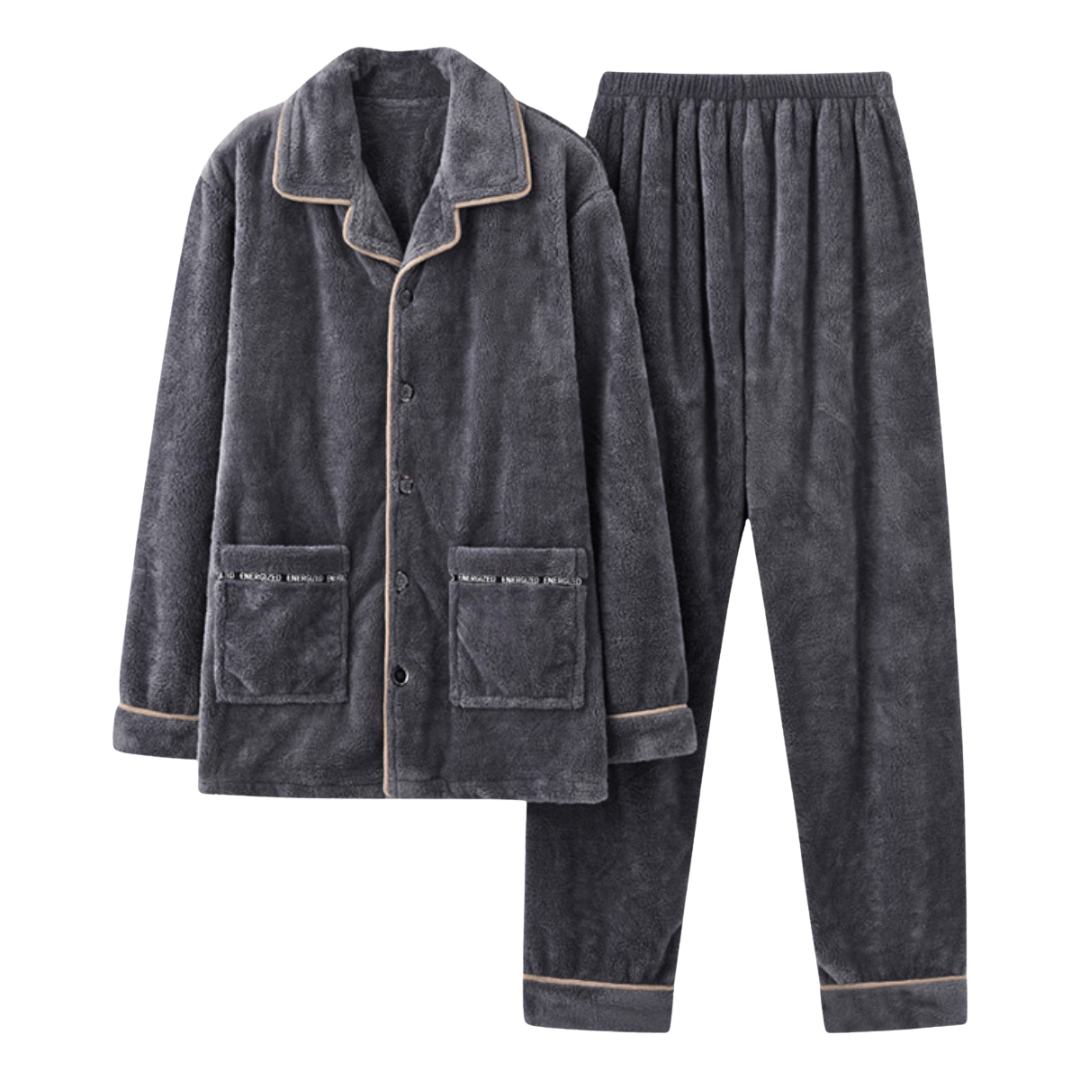 David | Cozy Fleece Pajama Set for Men - Best Pajamas for Ultimate Comfort