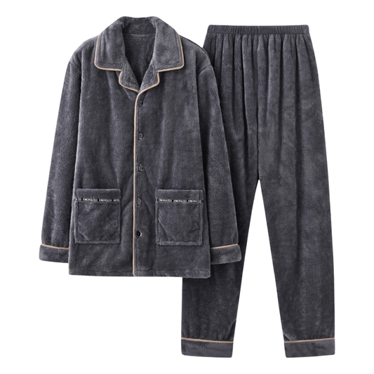 David | Cozy Fleece Pajama Set for Men - Best Pajamas for Ultimate Comfort