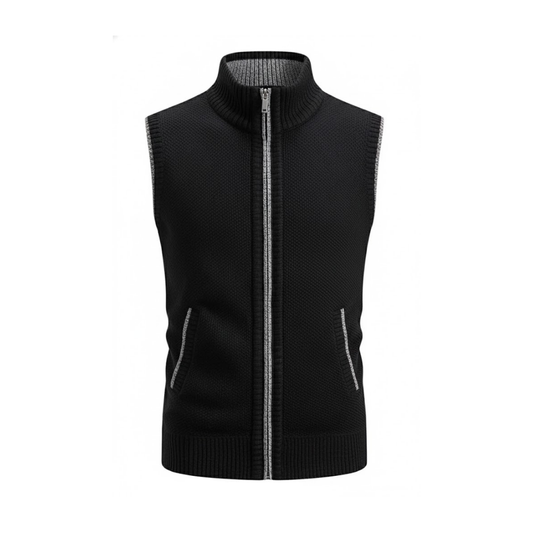 Liam | Stylish Men's Vest with Full-Zip Closure and Timeless Design