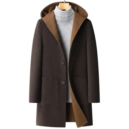 Oliver | Men’s Stylish Overcoat – Warm Long Coat for Cold Weather