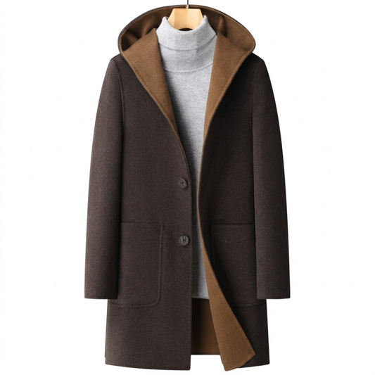 Oliver | Men’s Stylish Overcoat – Warm Long Coat for Cold Weather