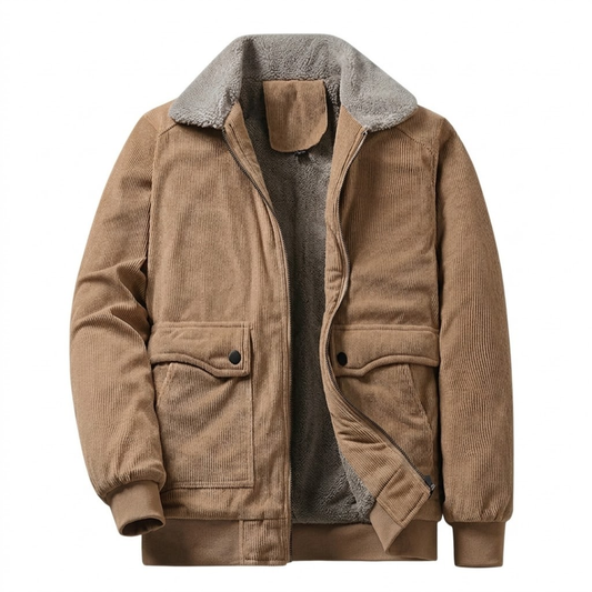Connor | Classic Corduroy Jacket for Men with Soft Fleece