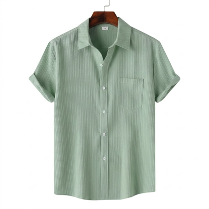 Samuel | Men’s Stylish Breathable Shirt – Lightweight Casual Everyday Essential