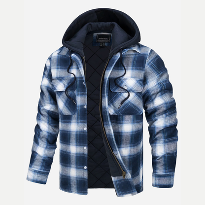 Edward | Stylish Checkered Zip-Up Jacket for Men’s Coats and Jackets