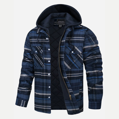 Edward | Stylish Checkered Zip-Up Jacket for Men’s Coats and Jackets