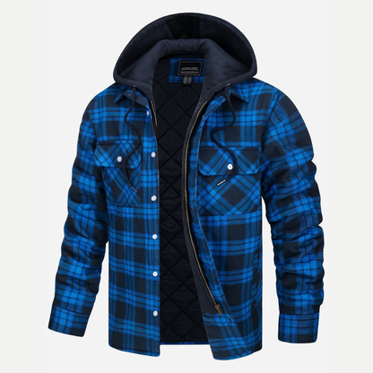 Edward | Stylish Checkered Zip-Up Jacket for Men’s Coats and Jackets