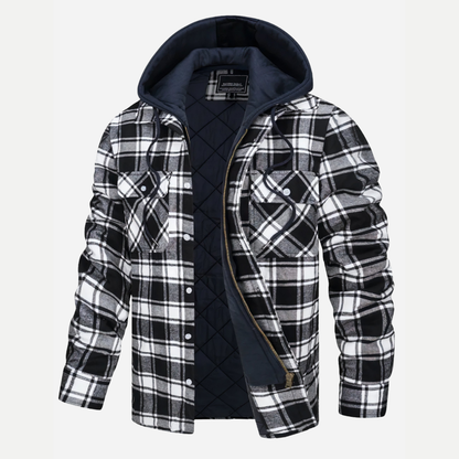 Edward | Stylish Checkered Zip-Up Jacket for Men’s Coats and Jackets