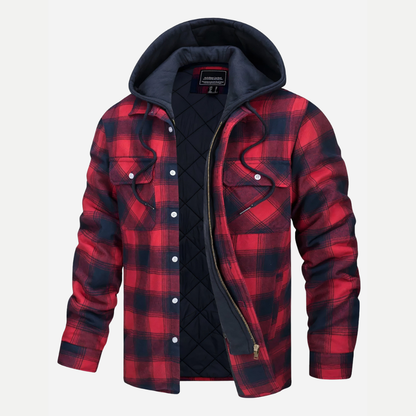Edward | Stylish Checkered Zip-Up Jacket for Men’s Coats and Jackets