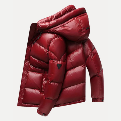 Caleb | Stylish Mens Puffer Jacket with Hood for Modern Comfort