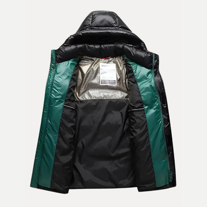 Caleb | Stylish Mens Puffer Jacket with Hood for Modern Comfort