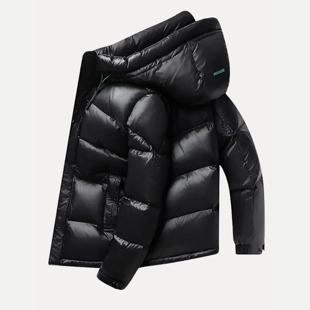 Caleb | Stylish Mens Puffer Jacket with Hood for Modern Comfort