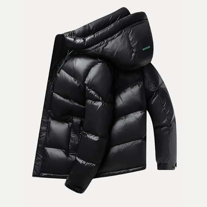 Caleb | Stylish Mens Puffer Jacket with Hood for Modern Comfort