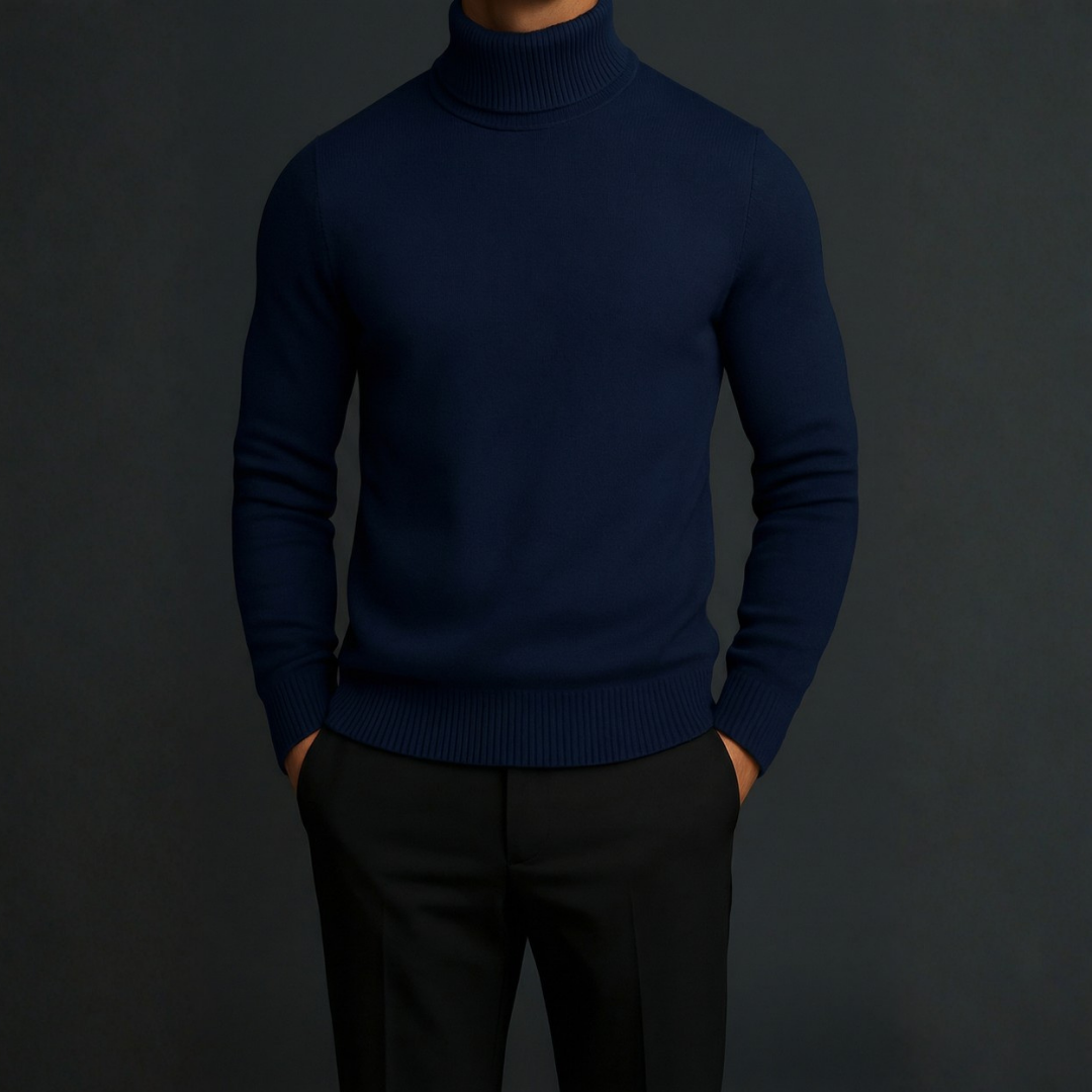 Evan | Cozy Turtleneck Sweater for Men - Stylish Warm Pullover Knit Top