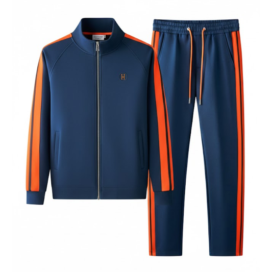 Liam | Stylish Men's Tracksuit Set with Contrast Stripes for Casual Wear