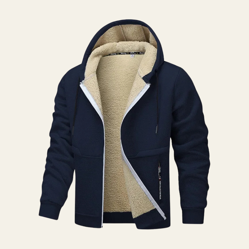 Liam | Stylish Fleece-Lined Hoodie Jacket for Men’s Casual Wear 3