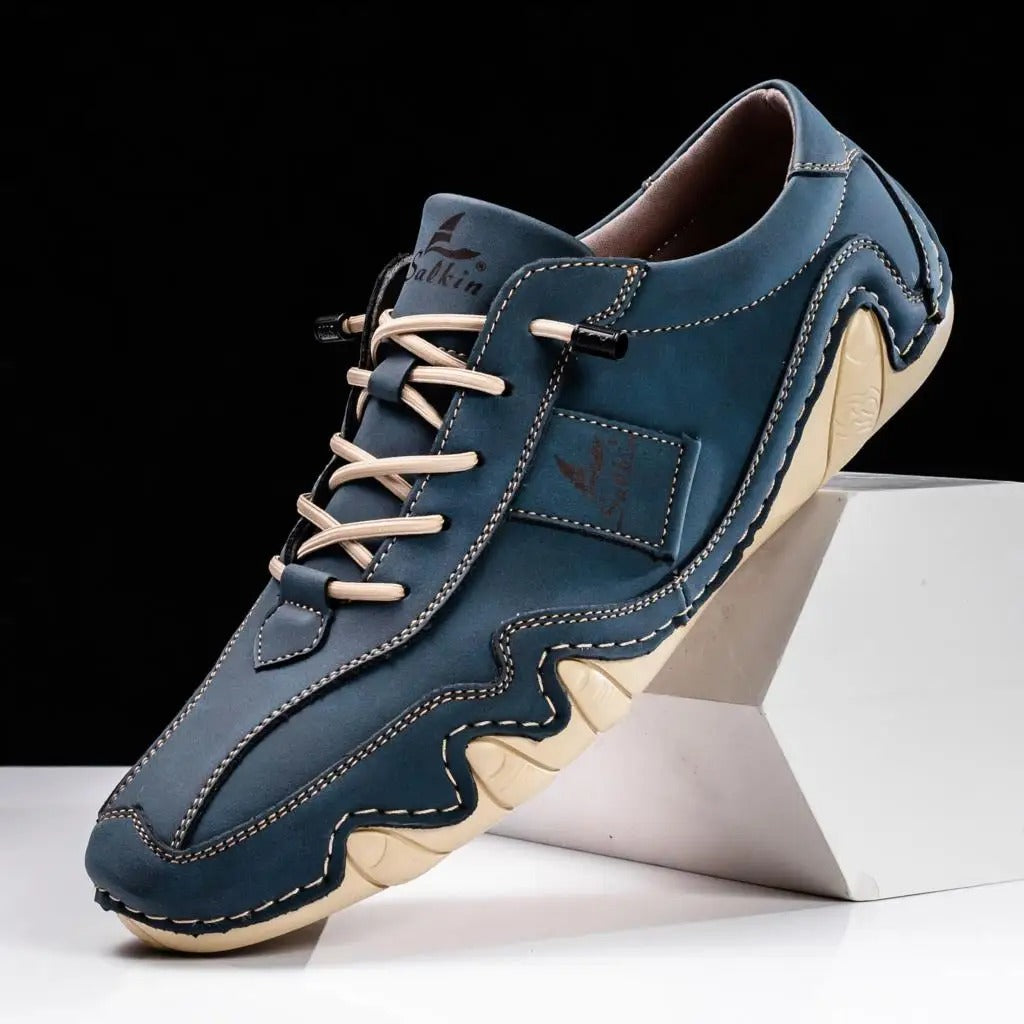 Liam | Stylish Handmade Leather Shoes with Unique Wavy Sole for Men 0