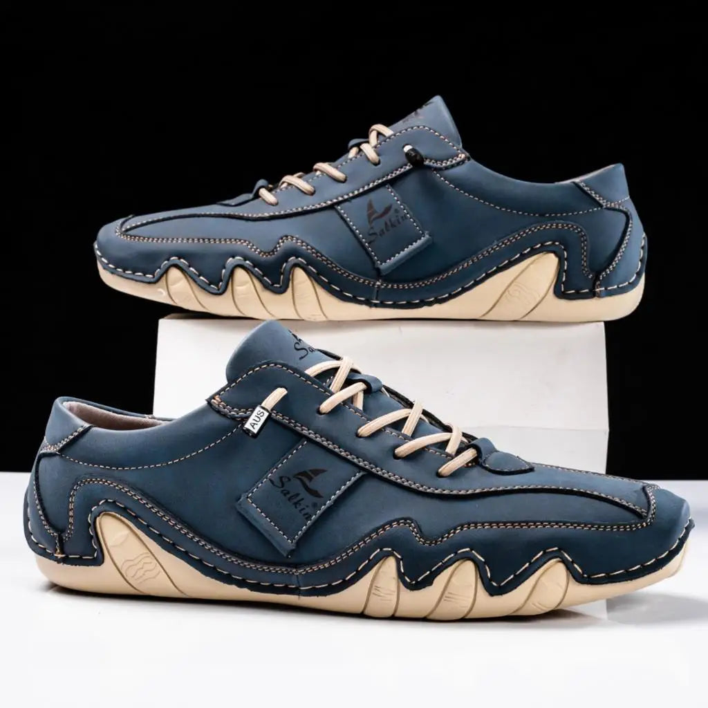 Liam | Stylish Handmade Leather Shoes with Unique Wavy Sole for Men 1