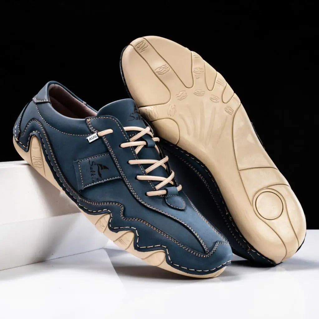 Liam | Stylish Handmade Leather Shoes with Unique Wavy Sole for Men 2