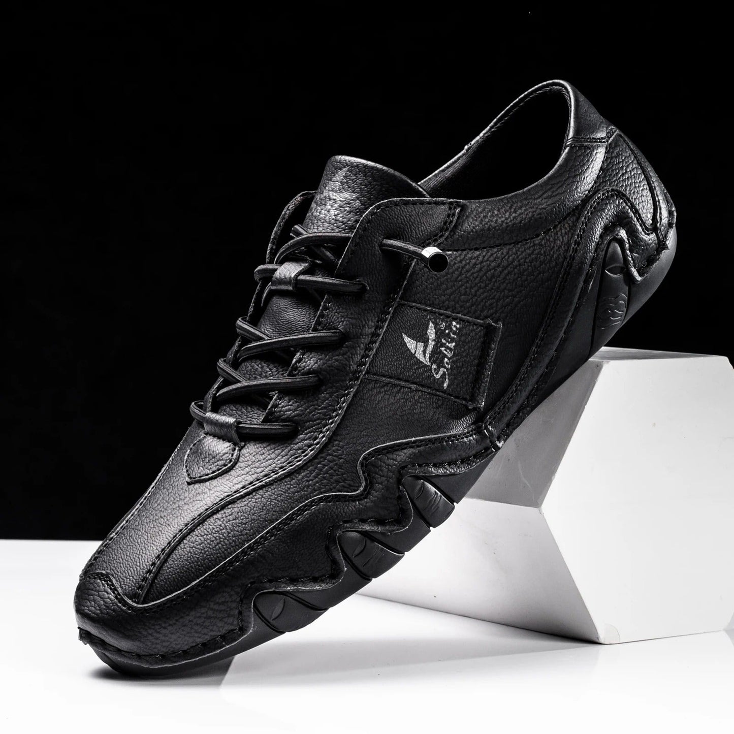 Liam | Stylish Handmade Leather Shoes with Unique Wavy Sole for Men 3