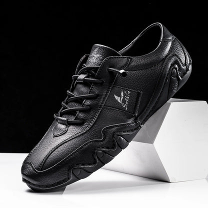 Liam | Stylish Handmade Leather Shoes with Unique Wavy Sole for Men 3