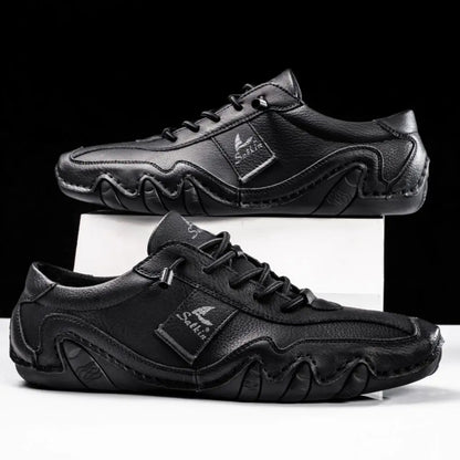 Liam | Stylish Handmade Leather Shoes with Unique Wavy Sole for Men 4