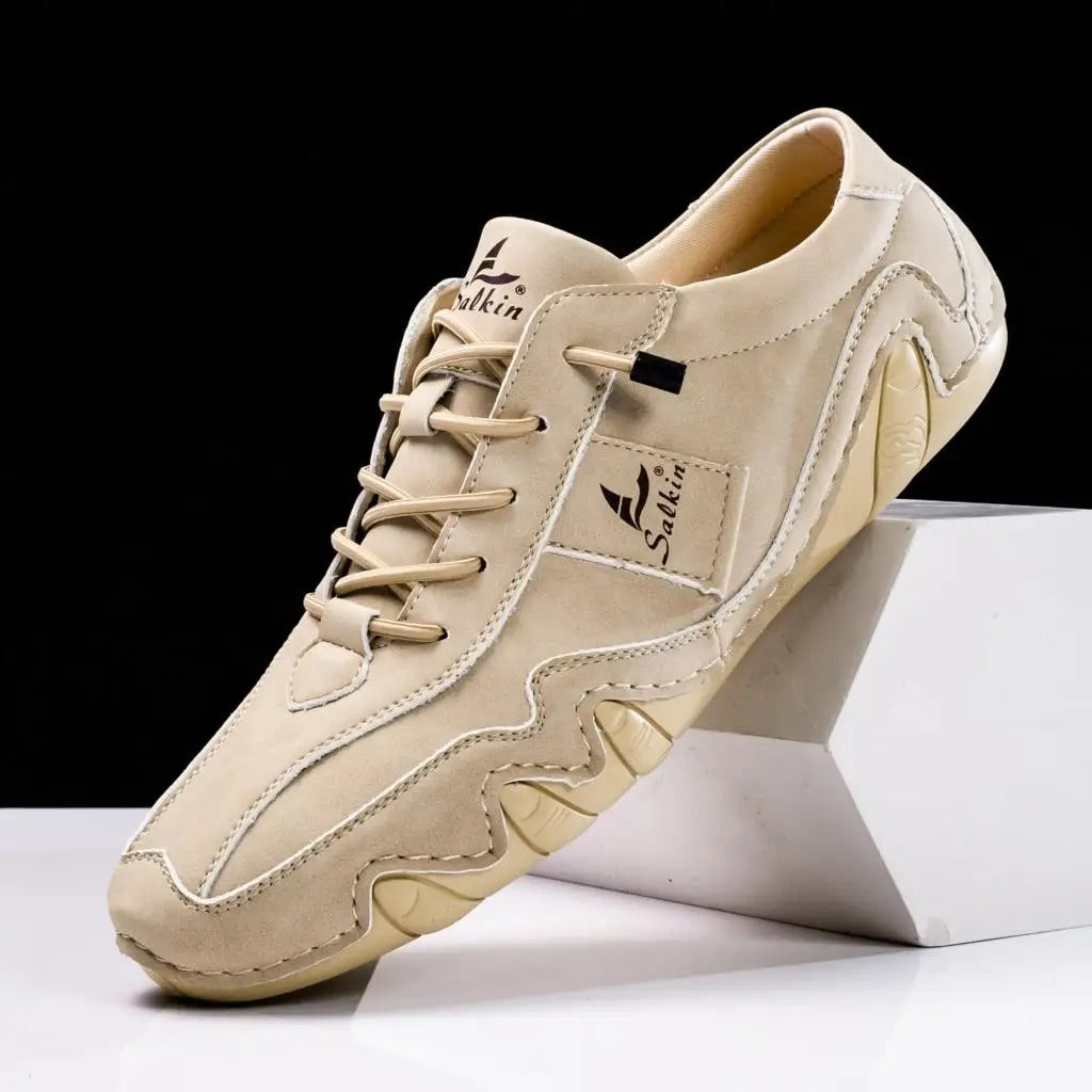 Liam | Stylish Handmade Leather Shoes with Unique Wavy Sole for Men 6
