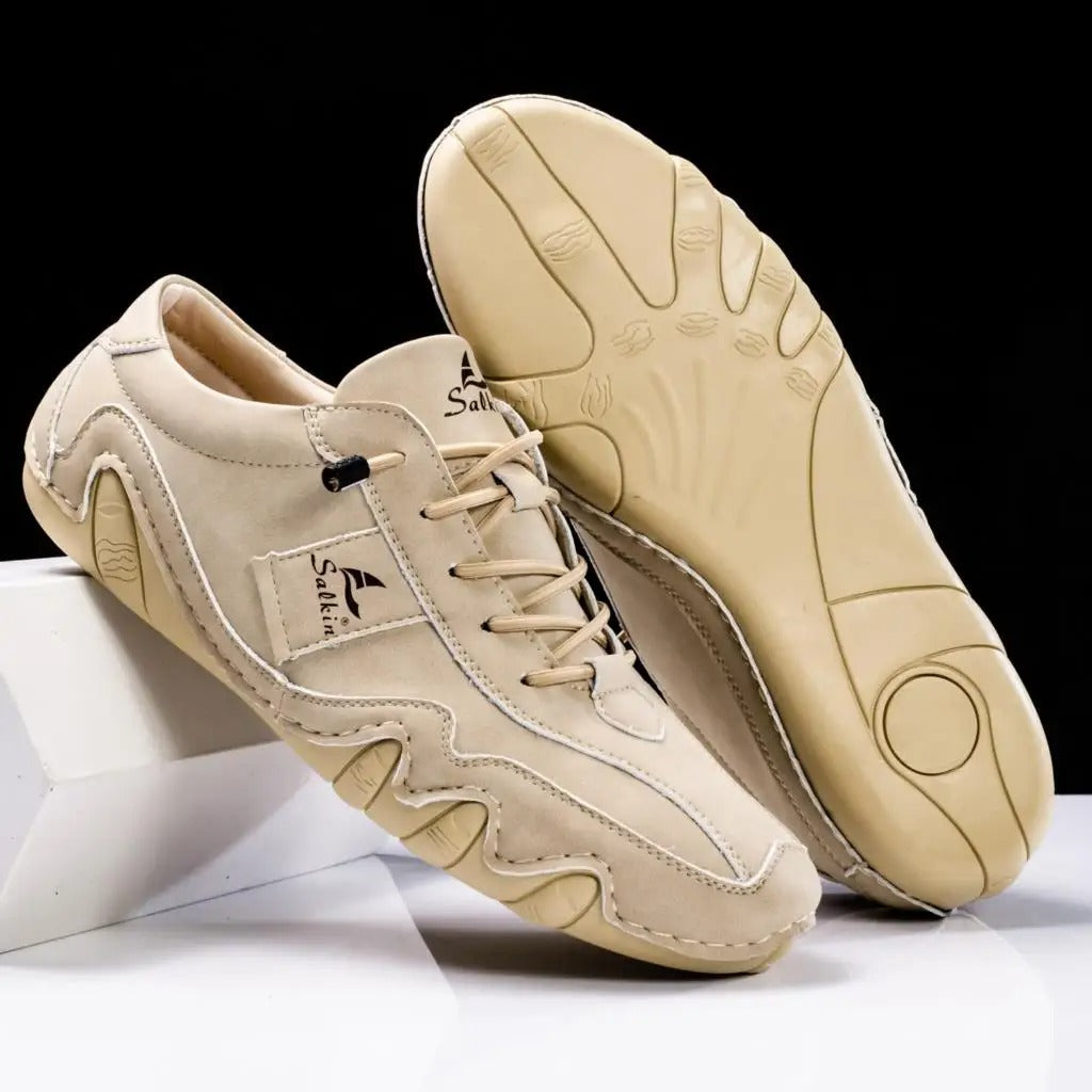 Liam | Stylish Handmade Leather Shoes with Unique Wavy Sole for Men 8